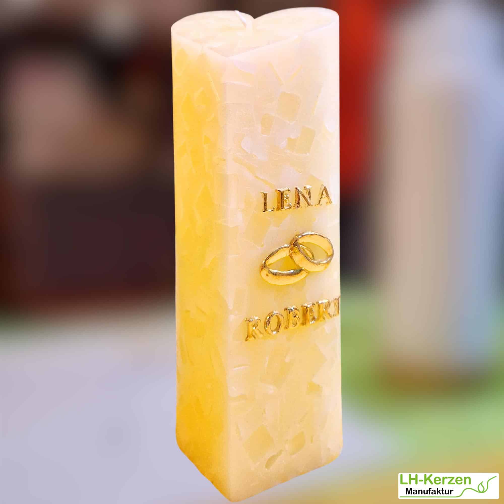 Kerzenbeschriftung Beschriftete Kerze